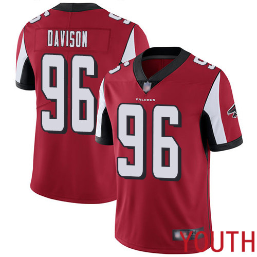 Atlanta Falcons Limited Red Youth Tyeler Davison Home Jersey NFL Football #96 Vapor Untouchable